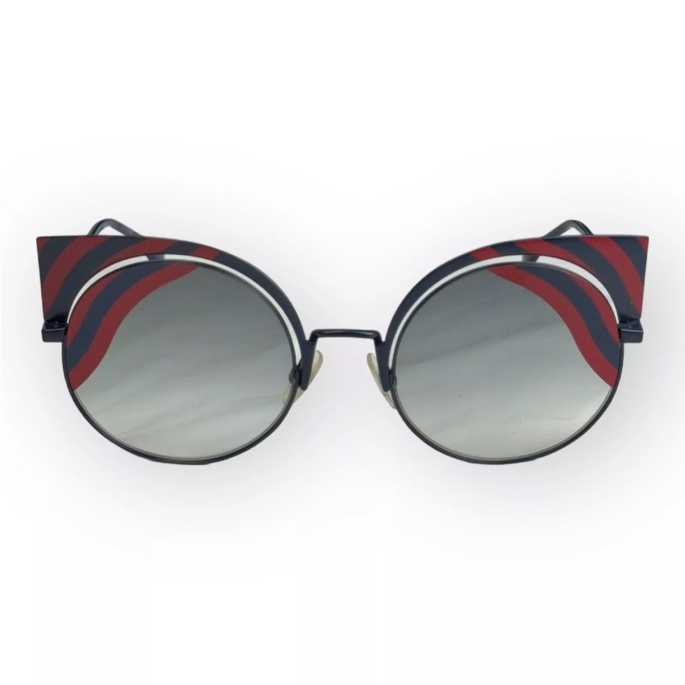 NEW Fendi Grey Gradient Round Sunglasses FF 0215/S 0M19L 53 22 135mm 100% Origin
